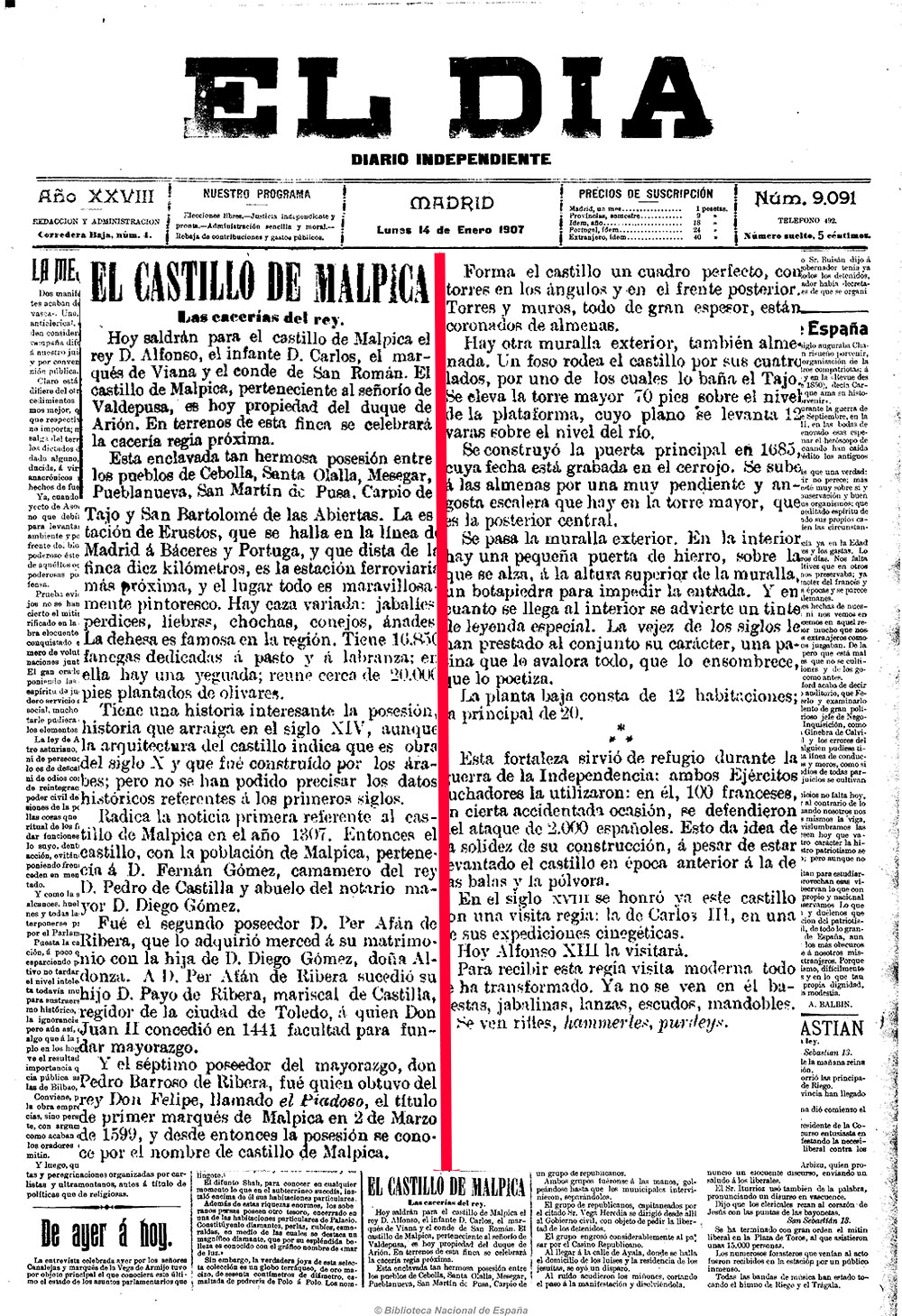 Cacería regia en Malpica (1907) Cacería regia en Malpica (1907)