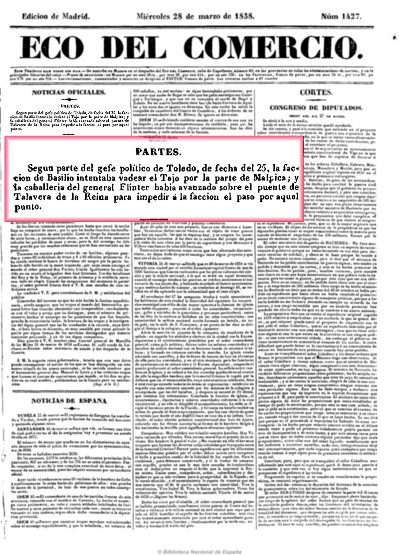 Crónica de la 1ª guerra carlista en los alrededores de Malpica Crónica de la 1ª guerra carlista en los alrededores de Malpica
