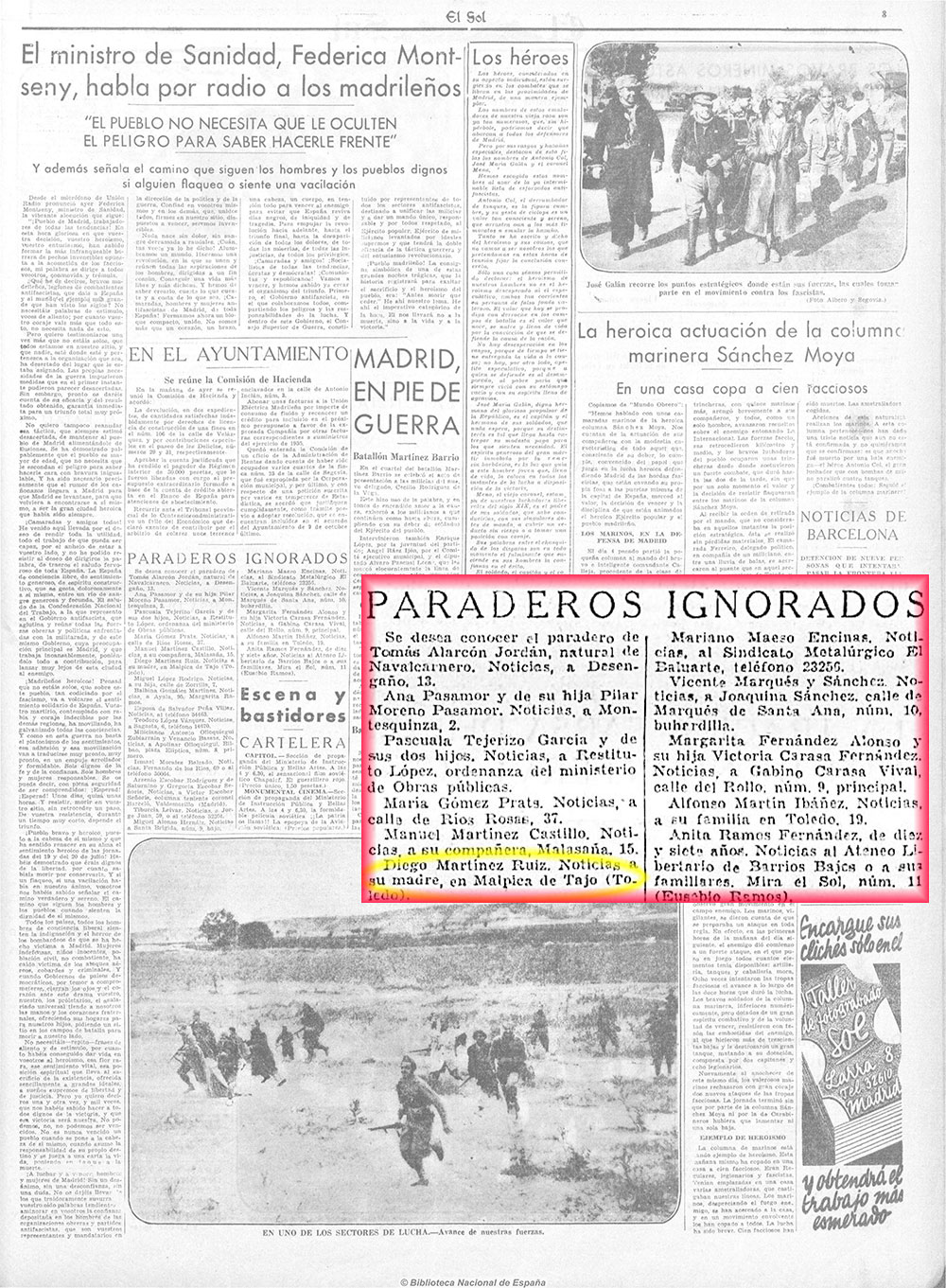 Paraderos desconocidos Paraderos desconocidos