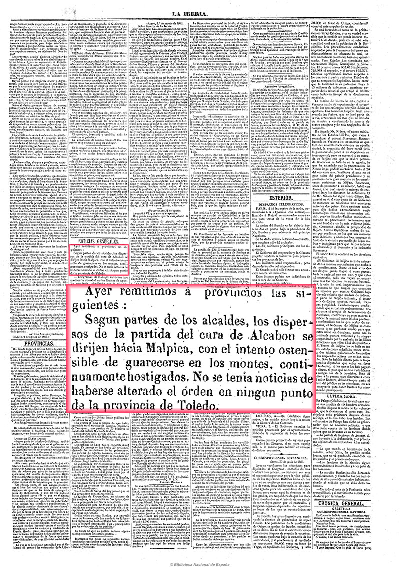 Noticias sobre las guerras carlistas Noticias sobre las guerras carlistas