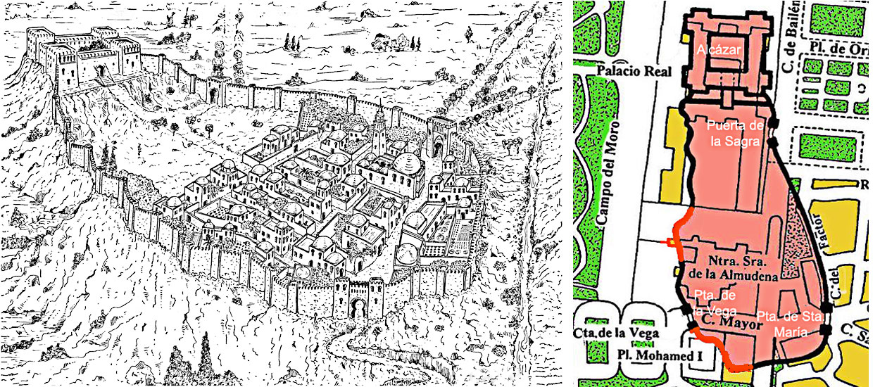 La ciudadela o almudena original de Madrid