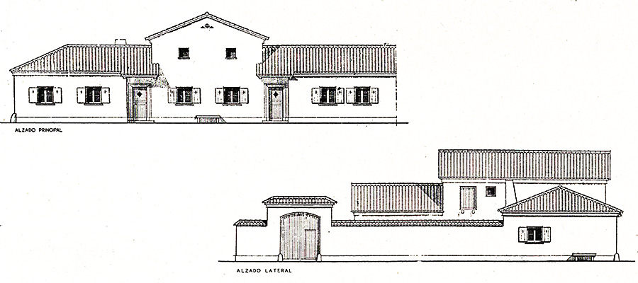 Boceto de la casas pareadas tipo II Boceto de la casas pareadas tipo II