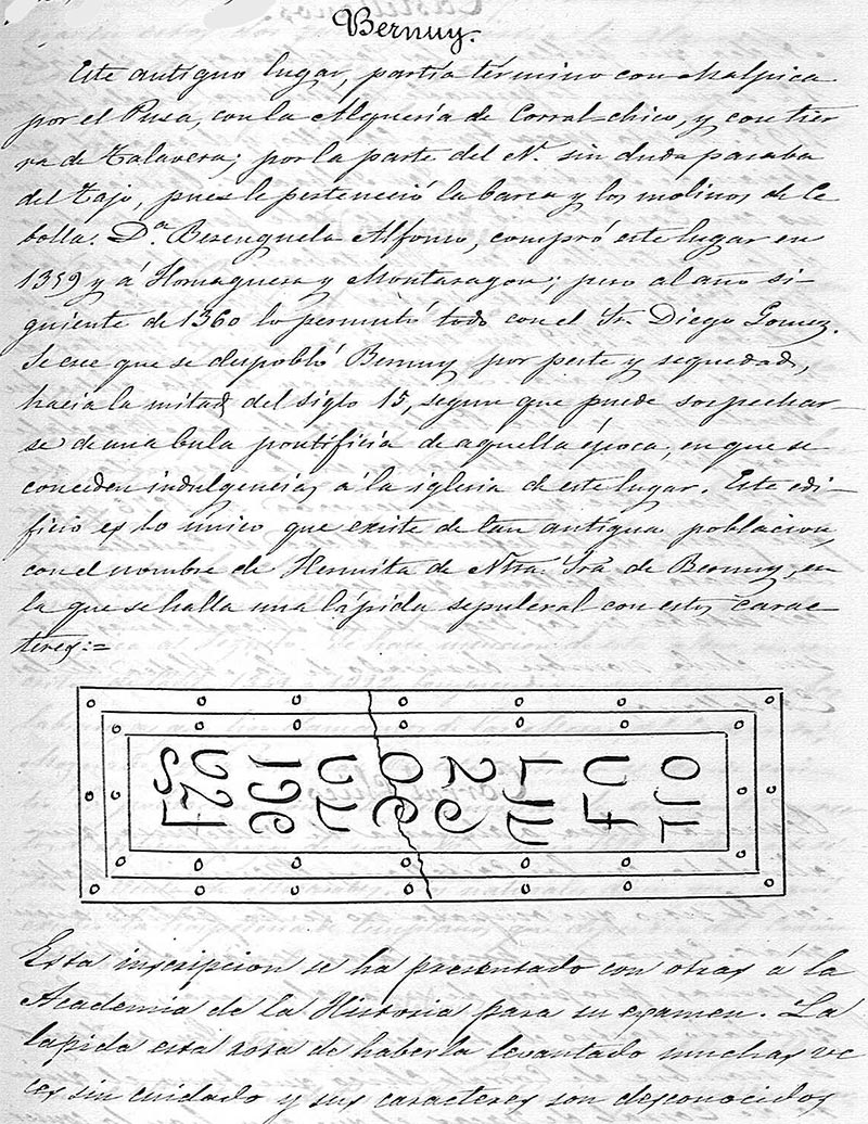 Historia antigua de Bernuy en 1825 según D. Fermín Caballero Historia antigua de Bernuy en 1825 según D. Fermín Caballero