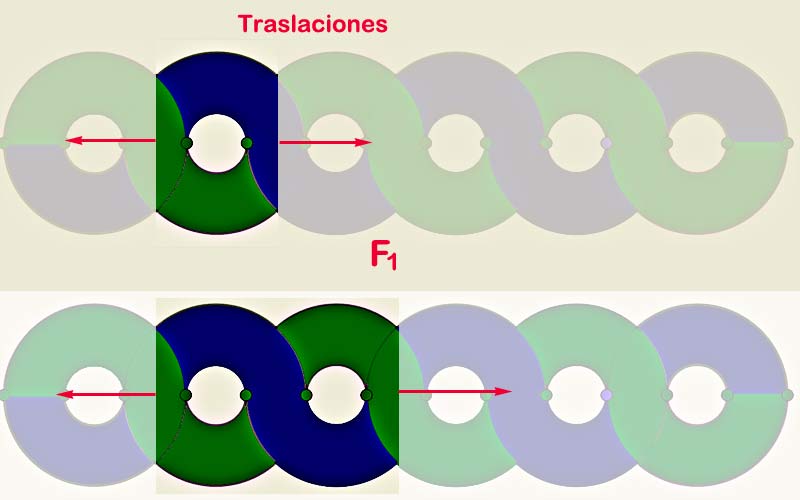 Cenefa del mosaico de las exedras