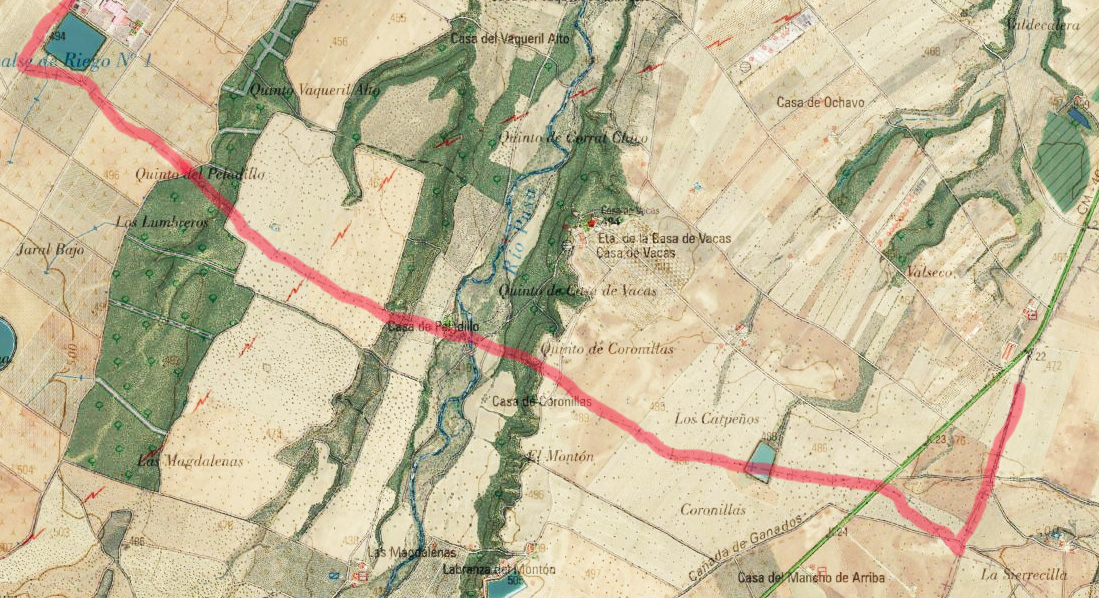Perfil del límite del término municipal de Malpica de Tajo y San Martín de Pusa Perfil del límite del término municipal de Malpica de Tajo y San Martín de Pusa