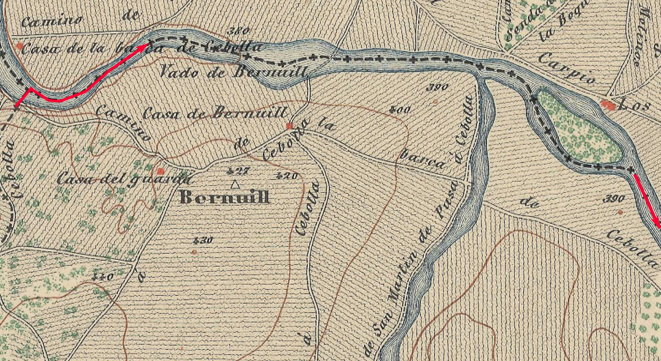 Límites del término municipal desde Valdepicazo hasta la central de Cebolla Límites del término municipal desde Valdepicazo hasta la central de Cebolla