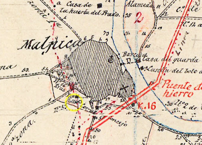 Mapa de Malpica elaborado por El Instituto Geográfico y Estadístico de 1882 Mapa de Malpica elaborado por El Instituto Geográfico y Estadístico de 1882