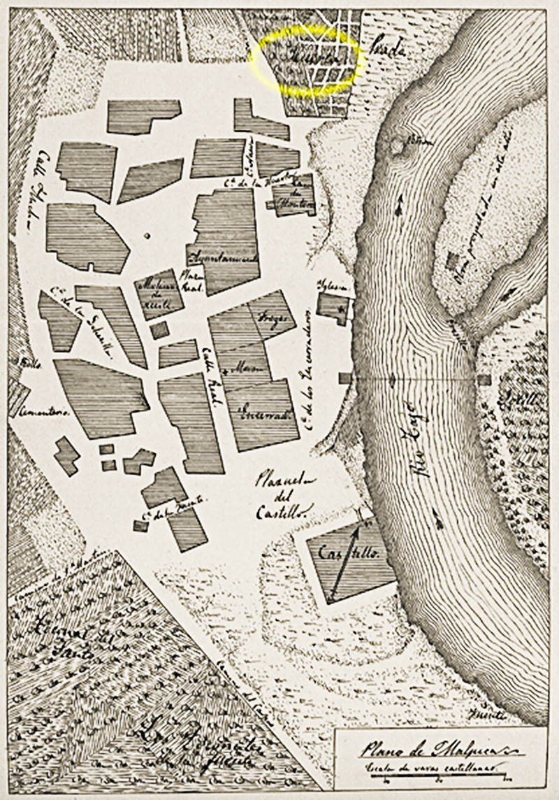 Mapa huerta Malpica de Tajo Fermín Caballero