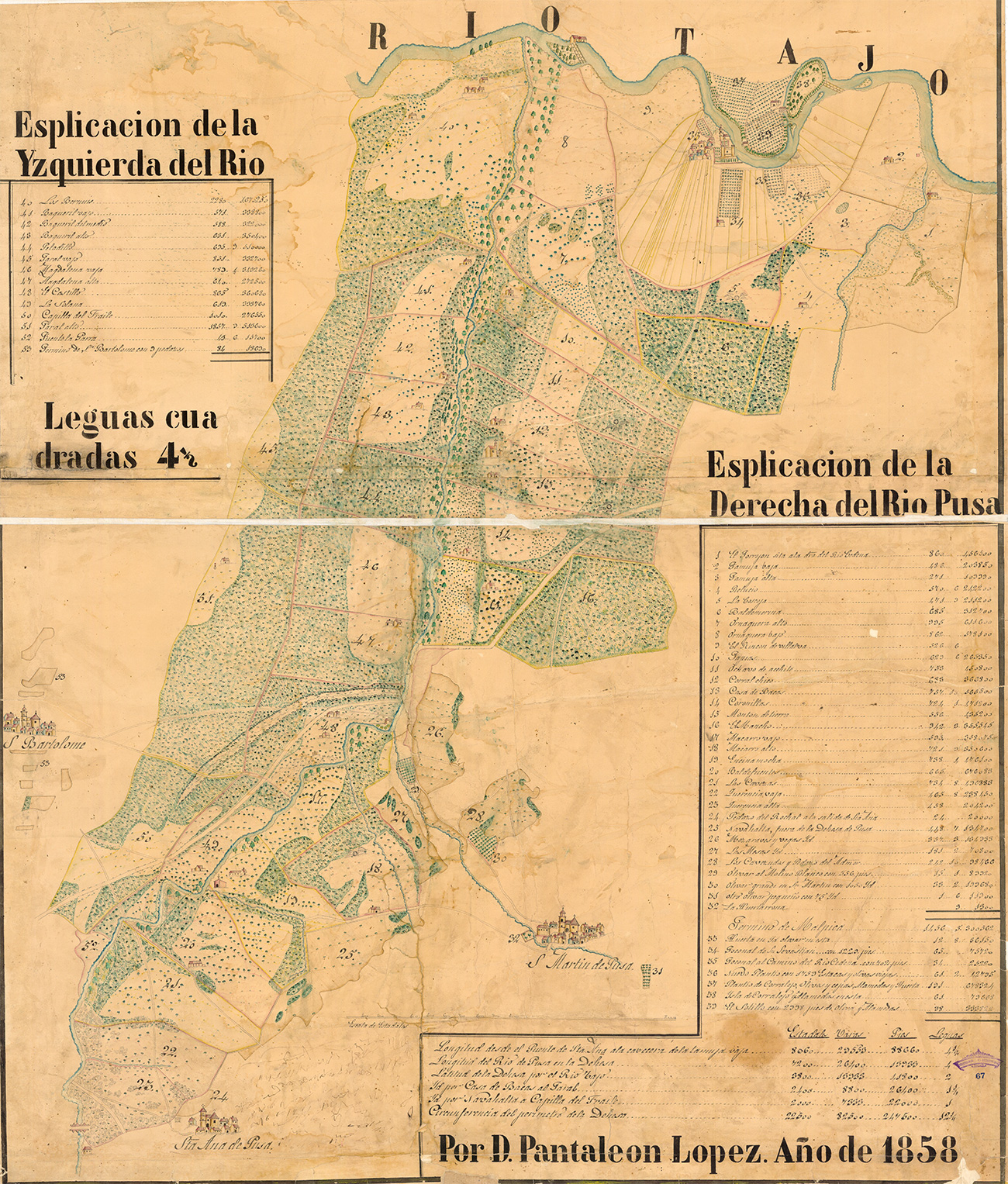 Corografía de Pantaleón López de 1858 Corografía de Pantaleón López de 1858