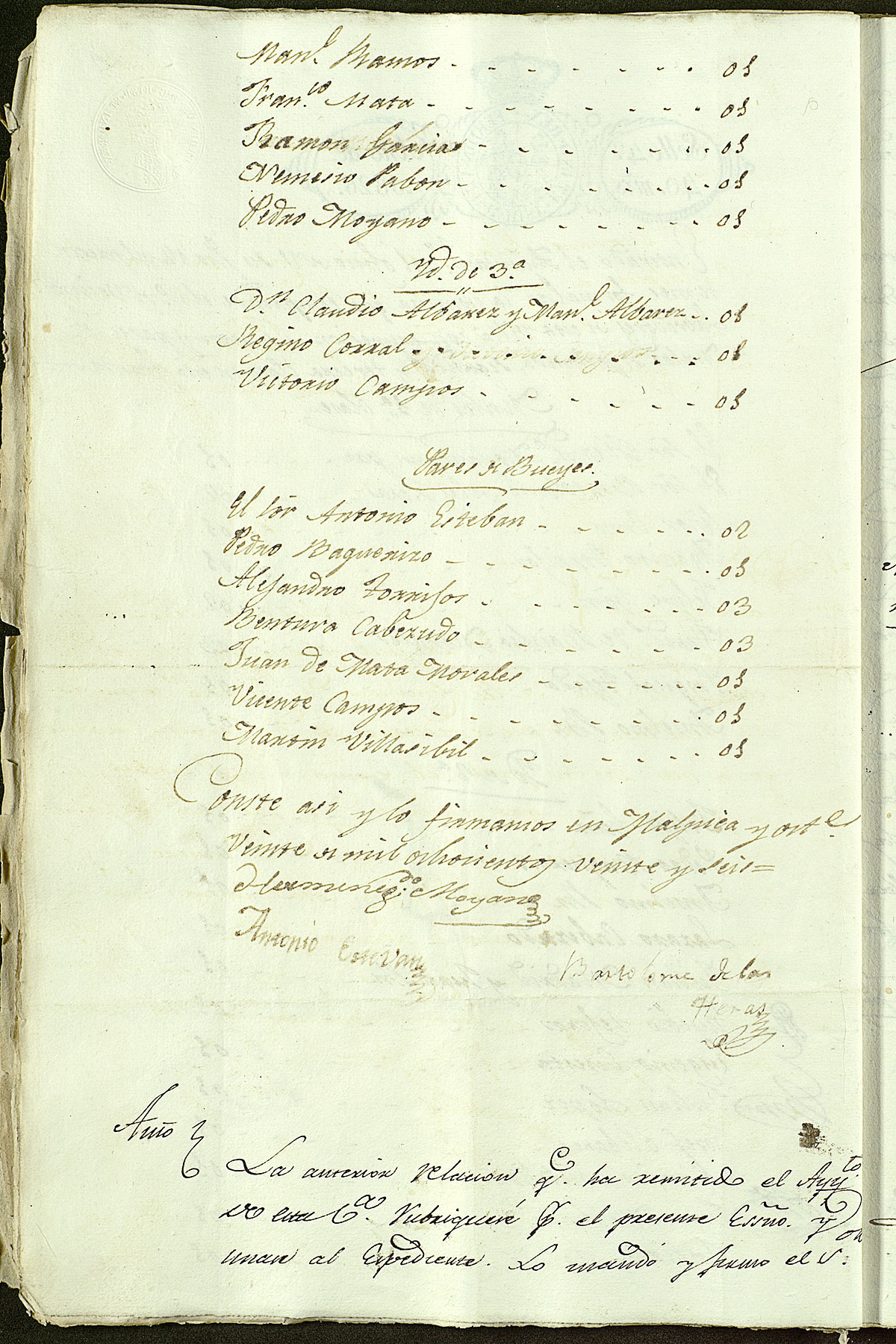 Relación 2 de vecinos con sus yuntas de labor en el reparto de tierras de Malpica en 1826 Relación 2 de vecinos con sus yuntas de labor en el reparto de tierras de Malpica en 1826