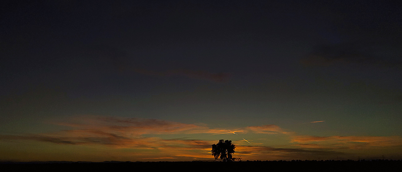 Atardecer en Malpica de Tajo el 01 del 02 de 2021