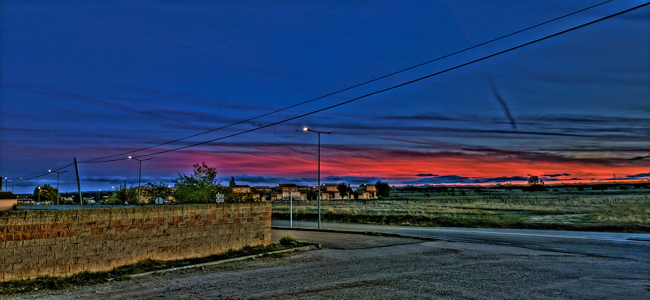 Puesta de sol en Malpica de Tajo (01/11/21) Atardecer en Malpica de Tajo el 1 del 11 de 2021
