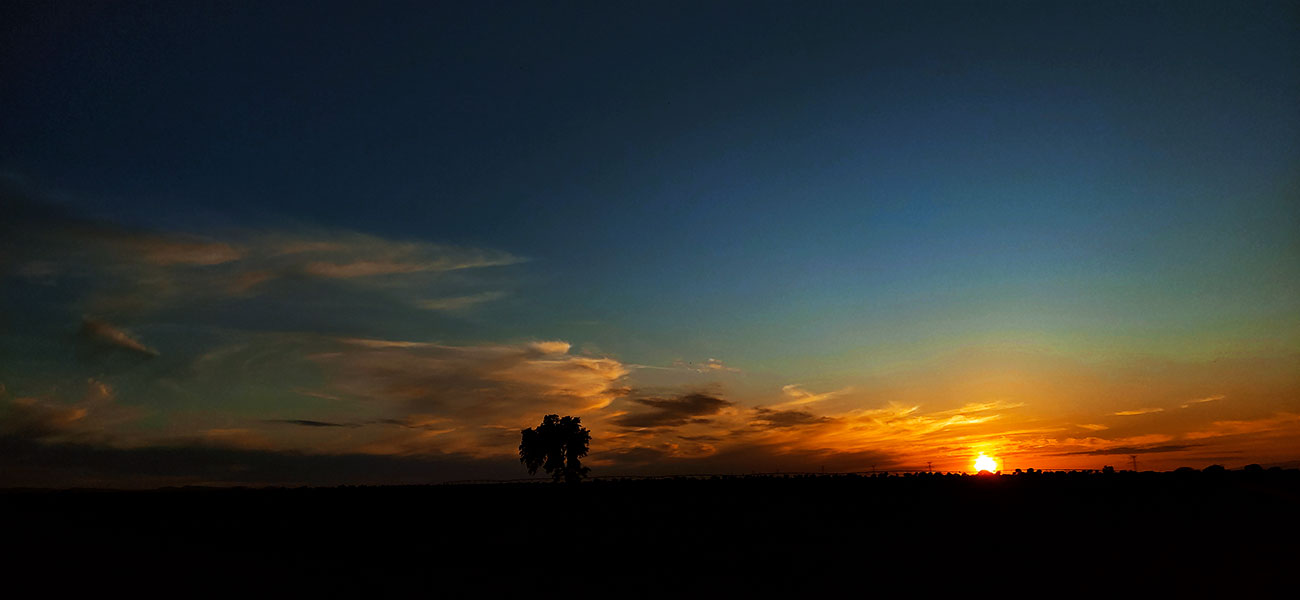 Atardecer en Malpica de Tajo el 03 del 04 de 2021