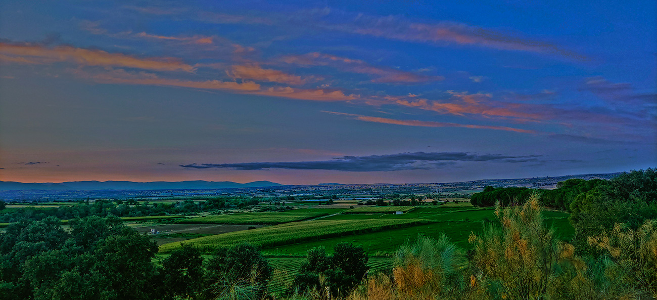Atardecer en Malpica de Tajo el 07 del 08 de 2021
