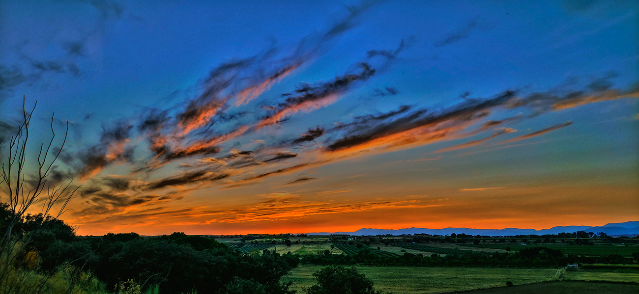 Atardecer en Malpica de Tajo el 07 del 08 de 2021