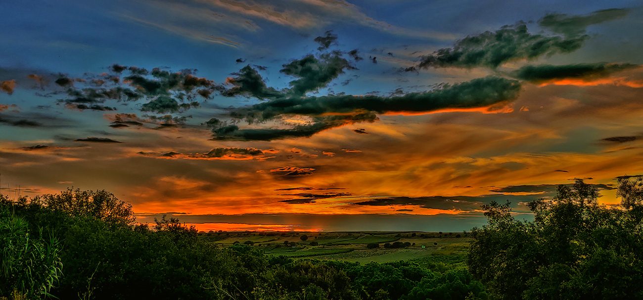 Puesta de sol en Malpica de Tajo (08/09/21) Atardecer en Malpica de Tajo el 08 del 09 de 2021