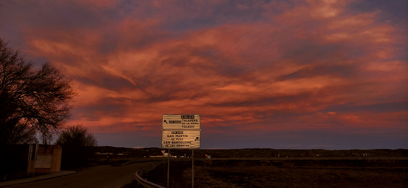 Puesta de sol en Malpica de Tajo (09/01/22) - 13 Atardecer en Malpica de Tajo el 9 del 01 de 2022 -13
