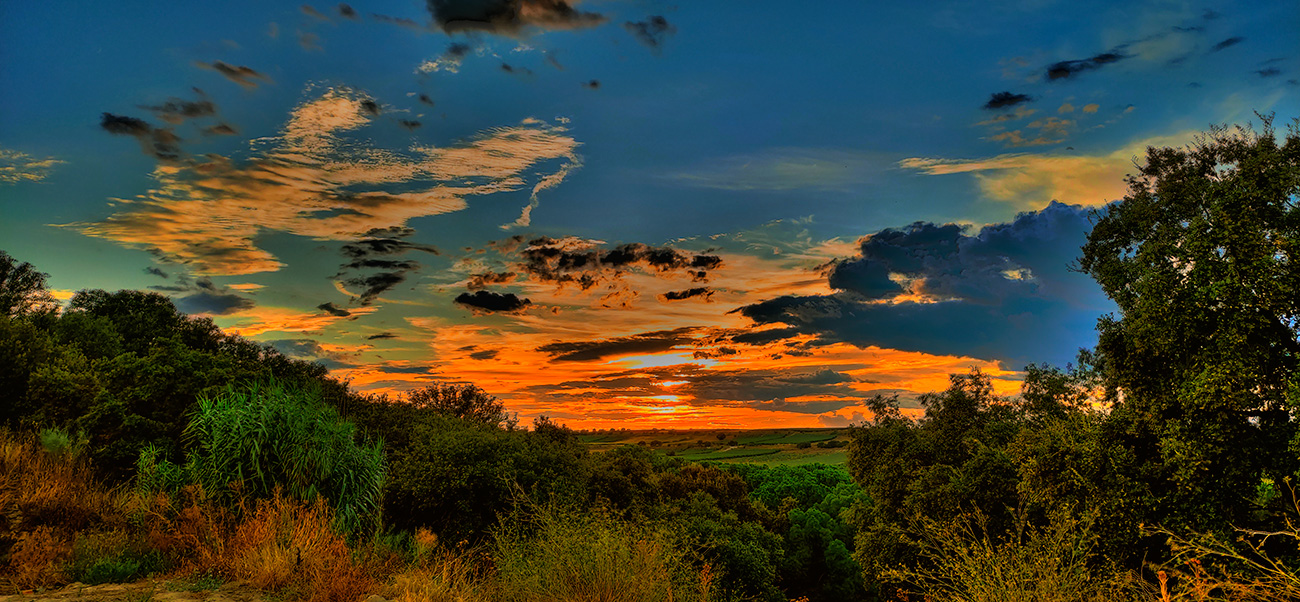 Puesta de sol en Malpica de Tajo (09/09/21) Atardecer en Malpica de Tajo el 09 del 09 de 2021