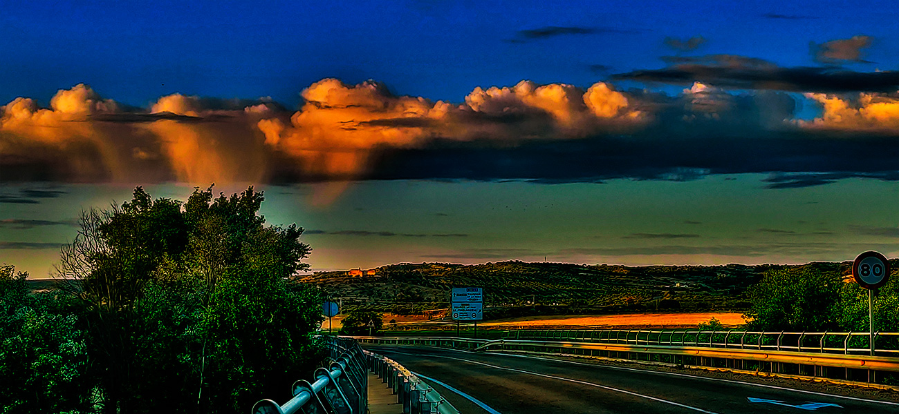 Puesta de sol en Malpica de Tajo (11/09/21) Atardecer en Malpica de Tajo el 11 del 09 de 2021