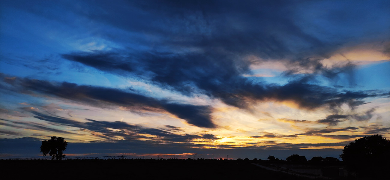 Atardecer en Malpica de Tajo el 15 del 04 de 2021