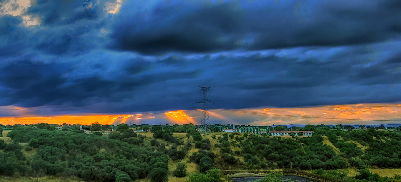 Atardecer en Malpica de Tajo el 20 del 06 de 2021