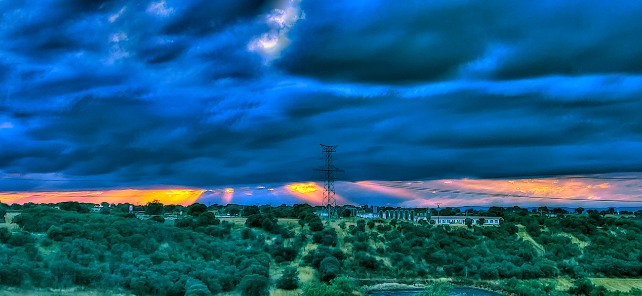 Atardecer en Malpica de Tajo el 20 del 06 de 2021