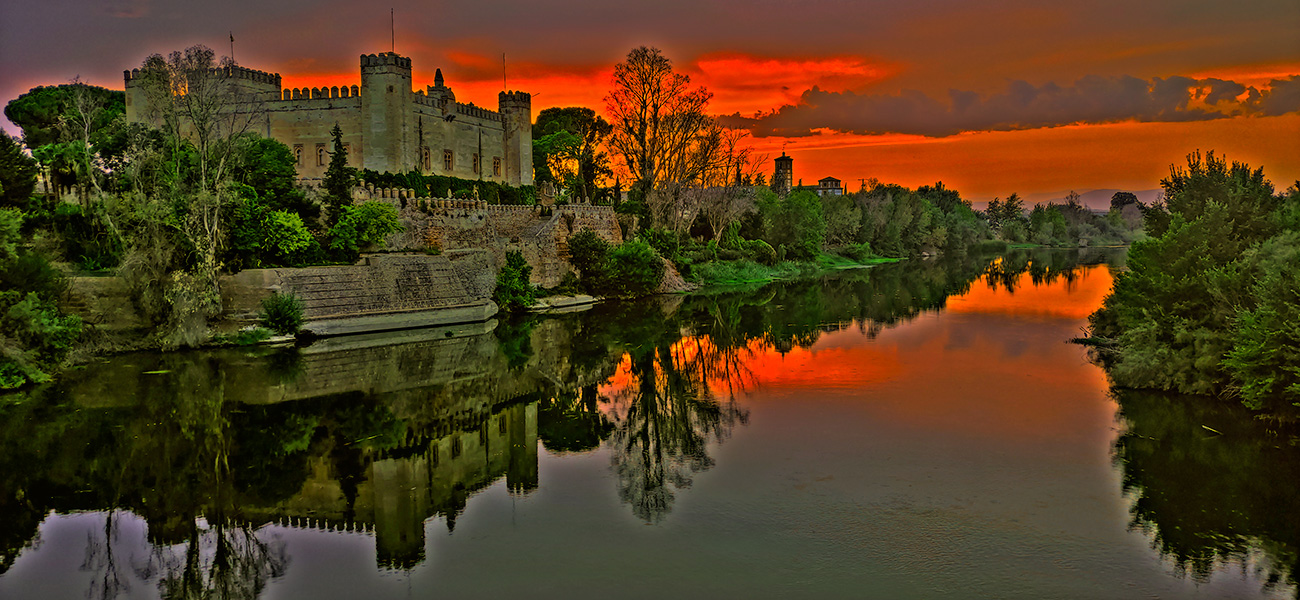 Atardecer en Malpica de Tajo el 24 del 08 de 2021