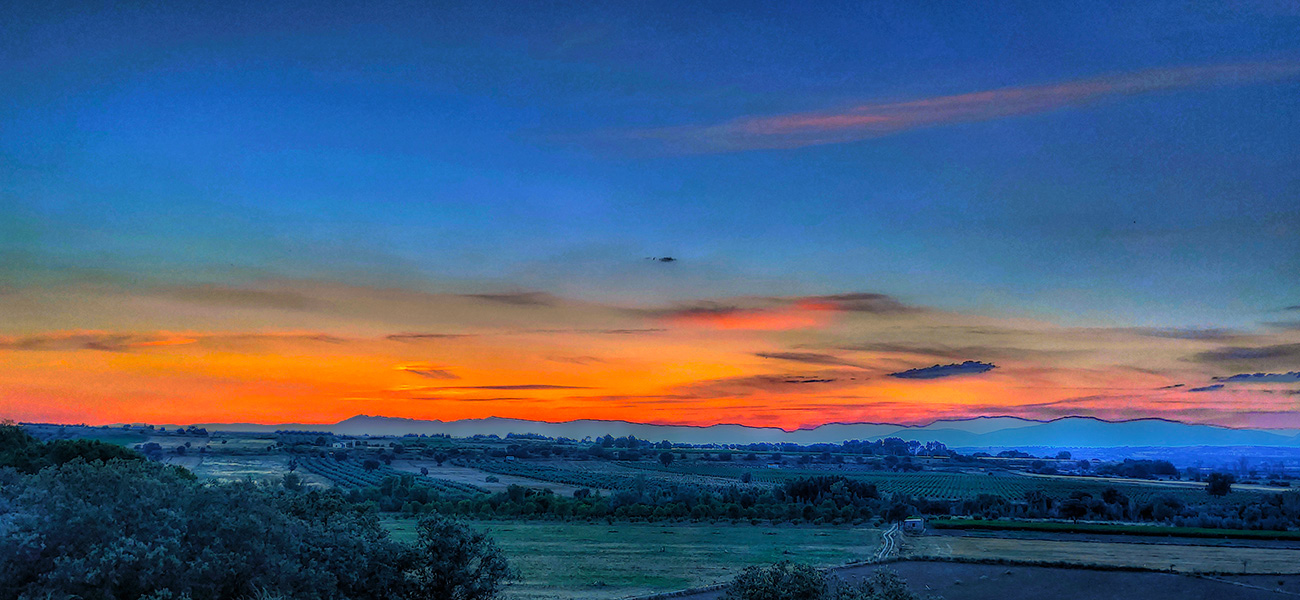 Atardecer en Malpica de Tajo el 25 del 06 de 2021