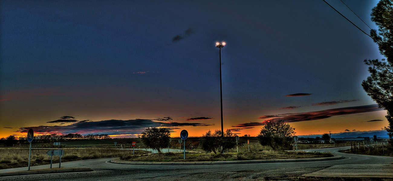 Atardecer en Malpica de Tajo el 26 del 11 de 2021