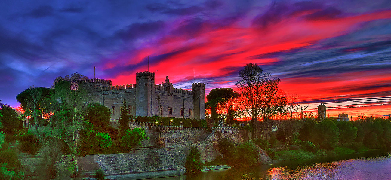 Atardecer en Malpica de Tajo el 27 del 06 de 2021