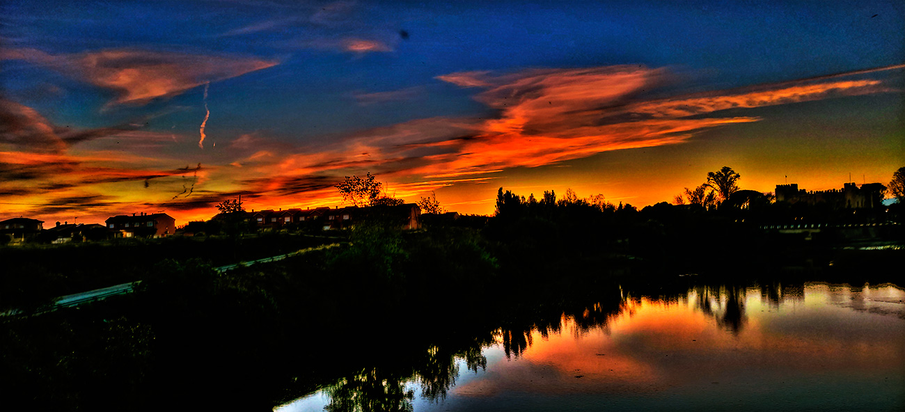 Puesta de sol en Malpica de Tajo (27/09/21) Atardecer en Malpica de Tajo el 27 del 09 de 2021