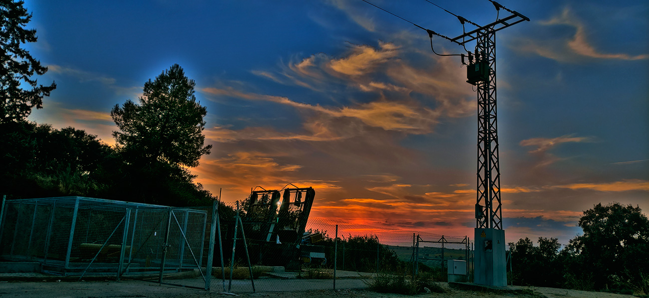 Atardecer en Malpica de Tajo el 28 del 08 de 2021