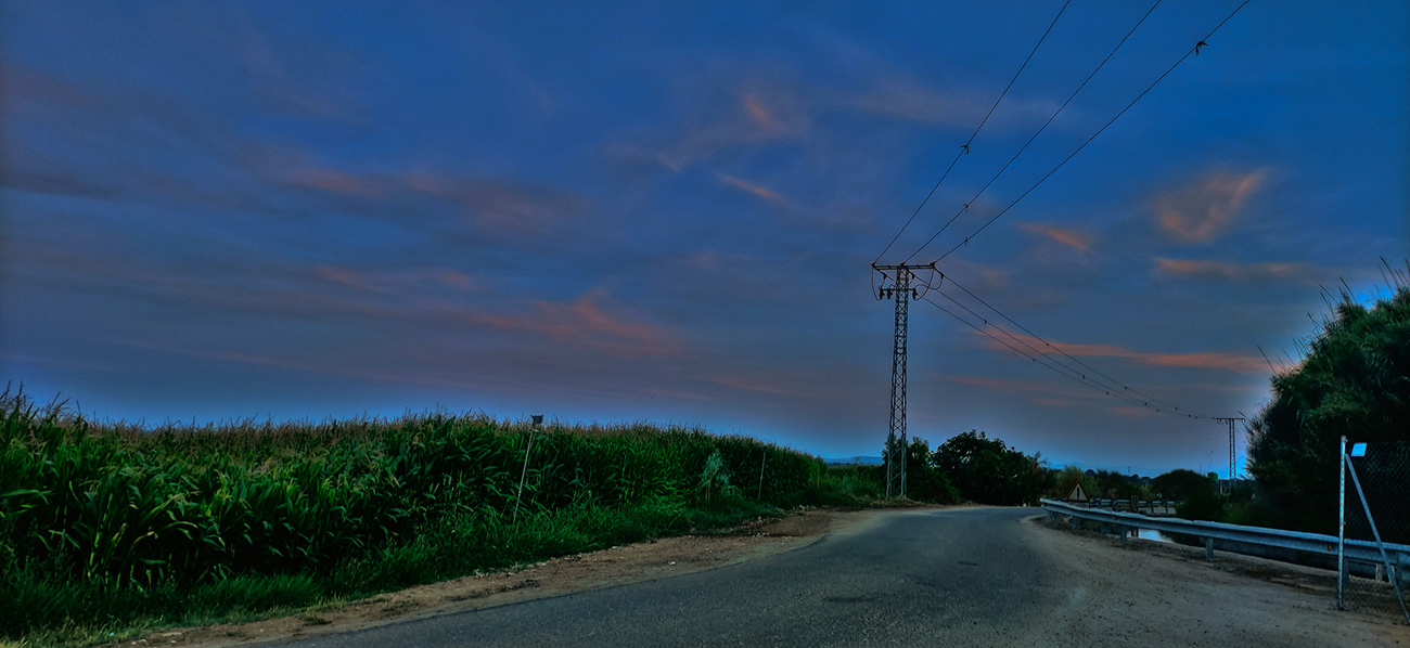 Atardecer en Malpica de Tajo el 28 del 08 de 2021