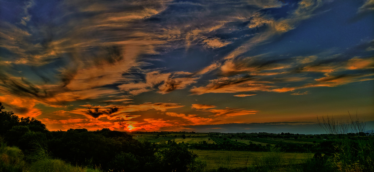 Puesta de sol en Malpica de Tajo (29/08/21) Atardecer en Malpica de Tajo el 29 del 08 de 2021
