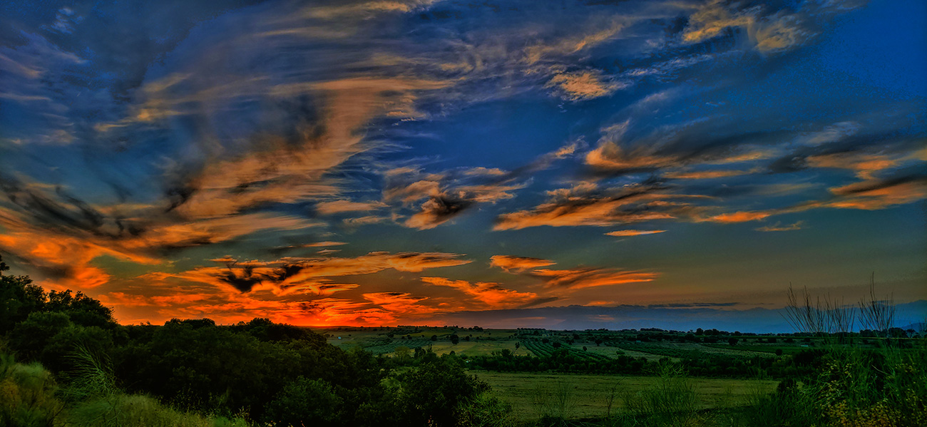 Puesta de sol en Malpica de Tajo (29/08/21) Atardecer en Malpica de Tajo el 29 del 08 de 2021