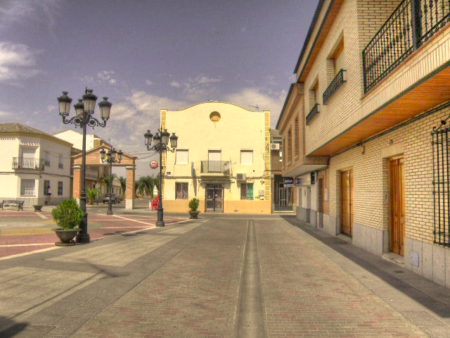 Bar de la plaza de La constitucin en Malpica de Tajo
