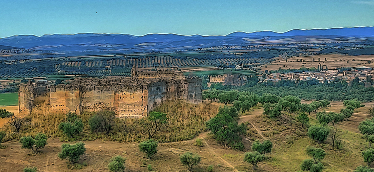 Vista del Castillo Villaba desde el norte (Cebolla - Malpica de Tajo)