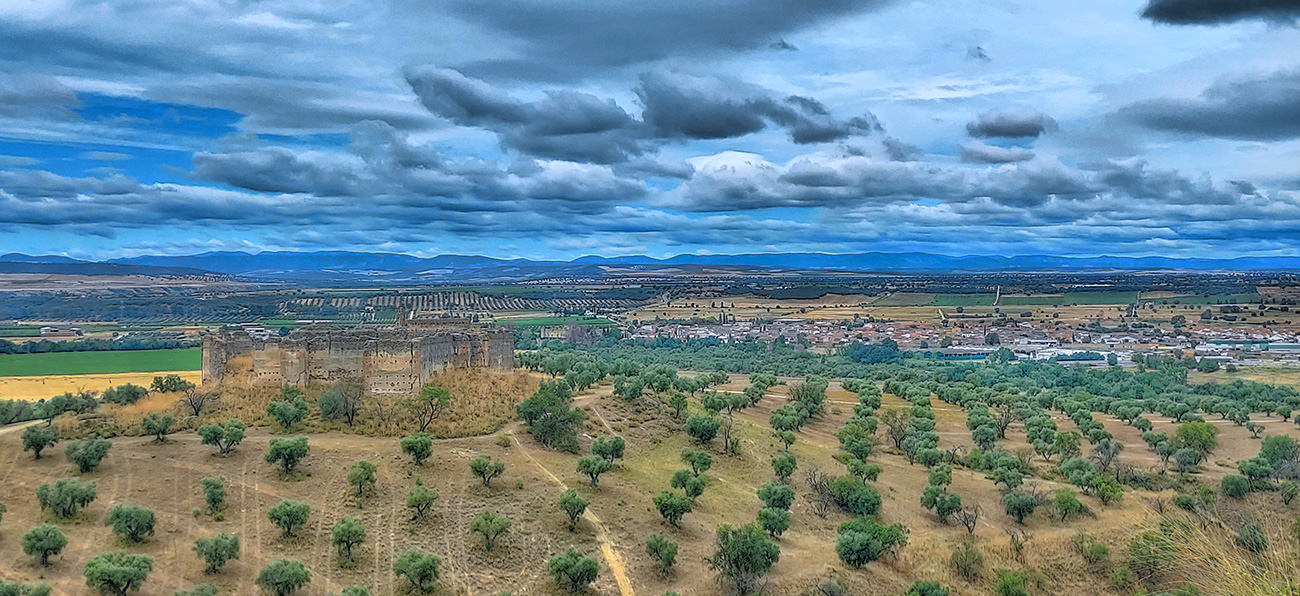 Vista del Castillo Villaba desde el norte (Cebolla - Malpica de Tajo)