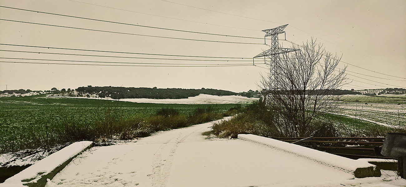 El término de Malpica de Tajo nevado