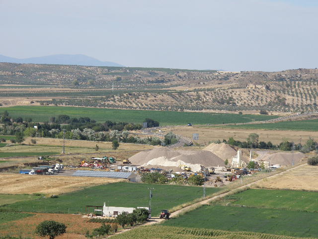 Una de las graveras de Malpica de Tajo y el Olivar