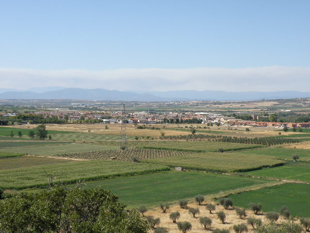 Vista de Malpica de Tajo y el Olivar
