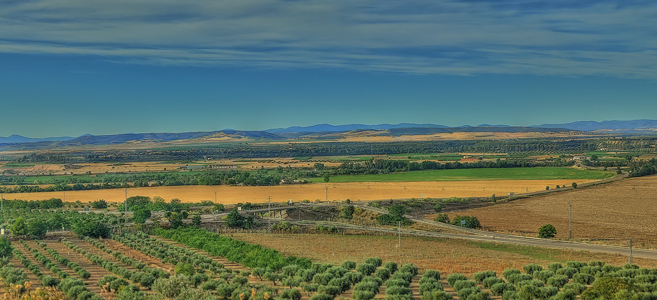 Vista sureste desde el Castillo Villalba