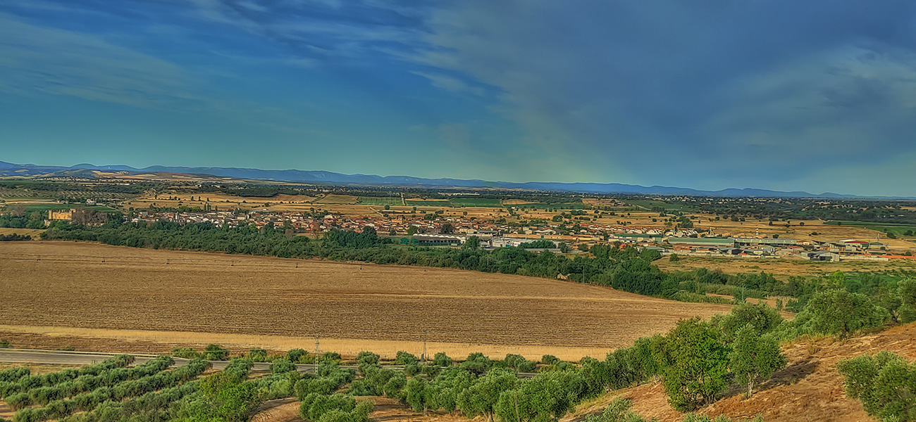 Vista de Malpica de Tajo desde el castillo Villalba