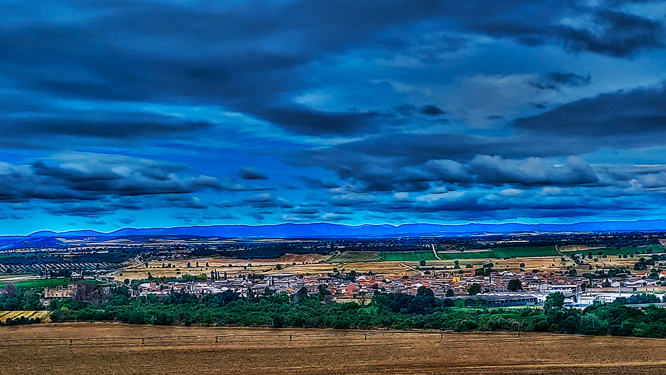 Vista de Malpica de Tajo desde el castillo Villalba