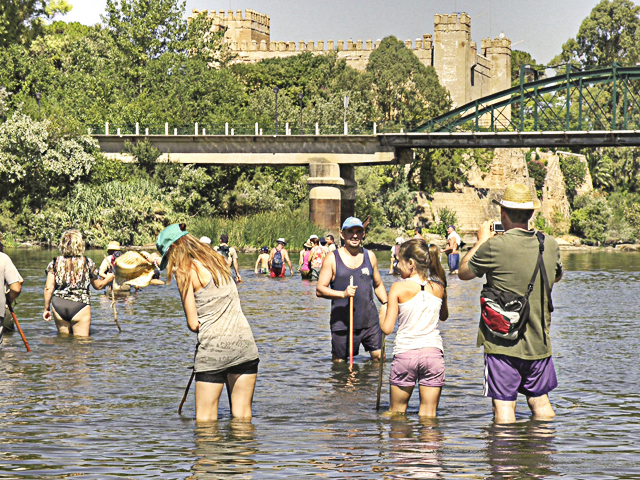 Una foto para recordar esta jornada de senderismo en el Tajo a su paso por Malpica