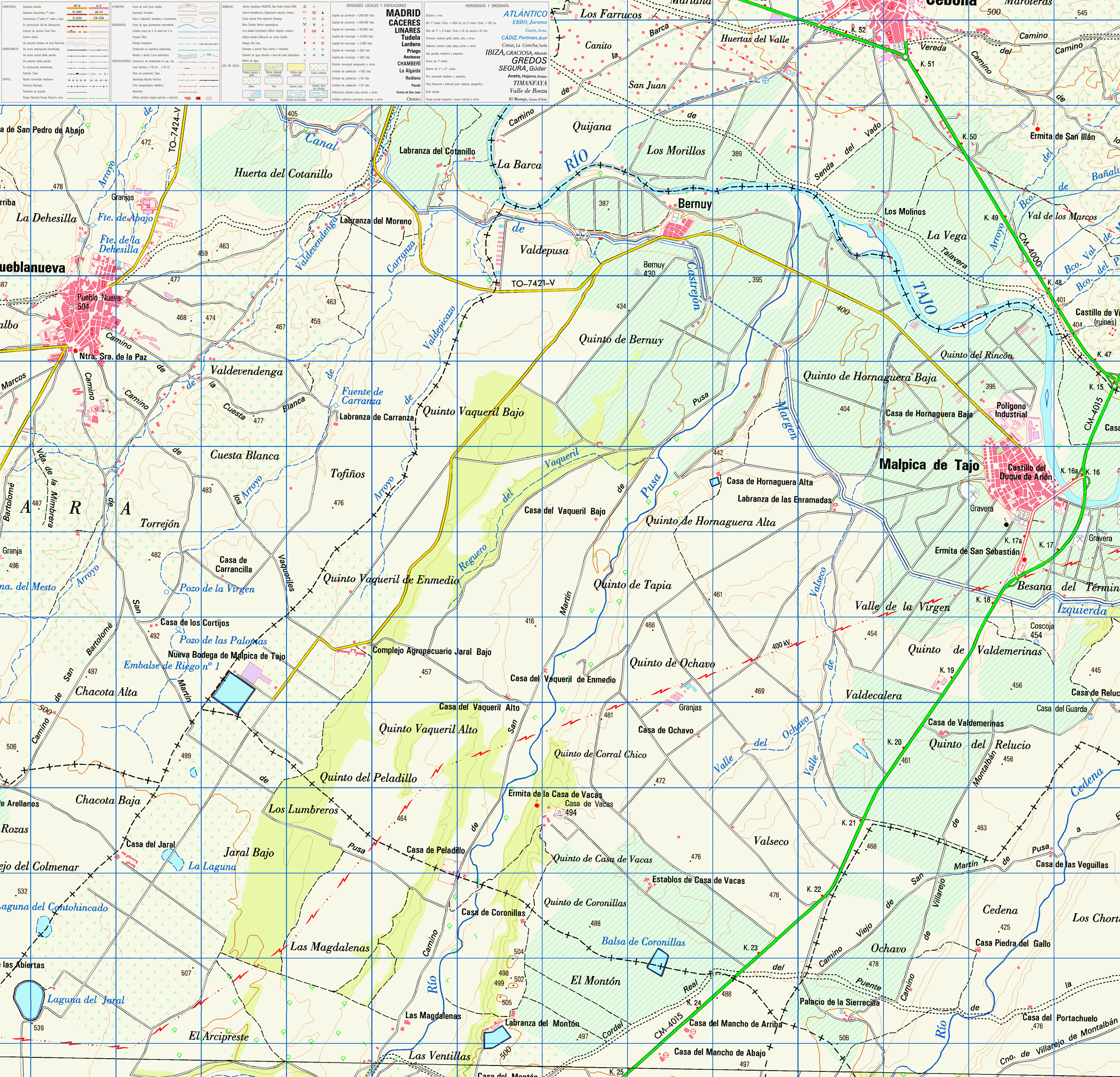 Mapa Malpica de Tajo