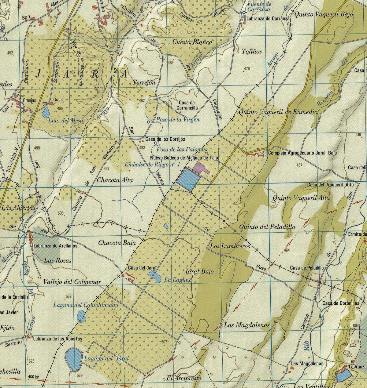 Mapa sobre el término de Malpica de Tajo del Instituto Geográfico y Estadístico (IGE) publicado en 2003 Mapa sobre el término de Malpica de Tajo del Instituto Geográfico y Estadístico (IGE) publicado en 2003